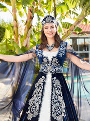 long navy blue gown dresses to wear to an henna party