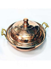 Buy Turkish medium size frying pan hammered copper