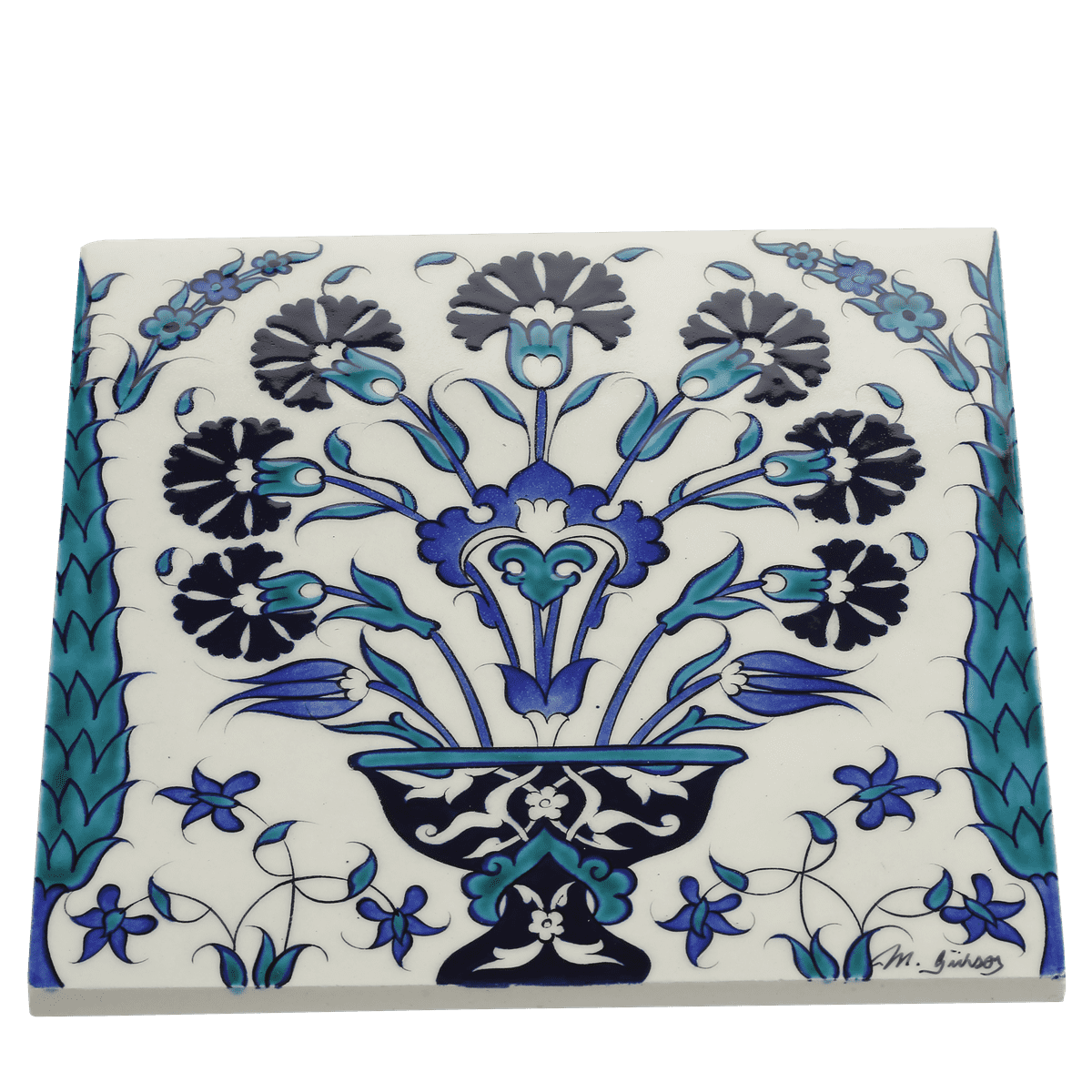 Replica Tile With Vase Pattern
