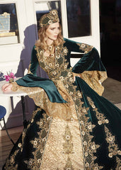 unique evening velvet hunter green ball gown party dresses