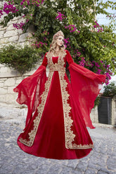 Turkish Henna Night Kaftan Dresses For Bride