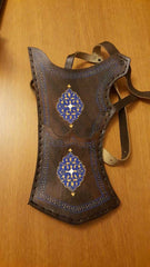 Handmade Leather Archery Quiver Blue