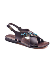 Brown Leather Sandals Cute For Women
