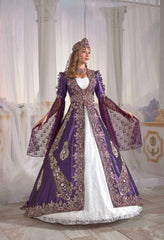 Famous Purple Kaftan Set
