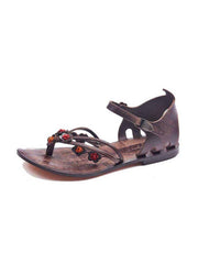 Chic Leather Sandal Shoes For Women