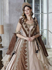 champagne luxury moroccan embroidered kaftan abaya dress online