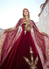 designer floor length velvet elegant prom night party gown dresses