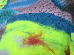 Nuno Felted Placemat Ocean Stripes