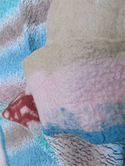 Nuno Felted Placemat Red Point