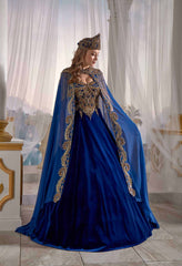 Turkish Caftan Dress Blue