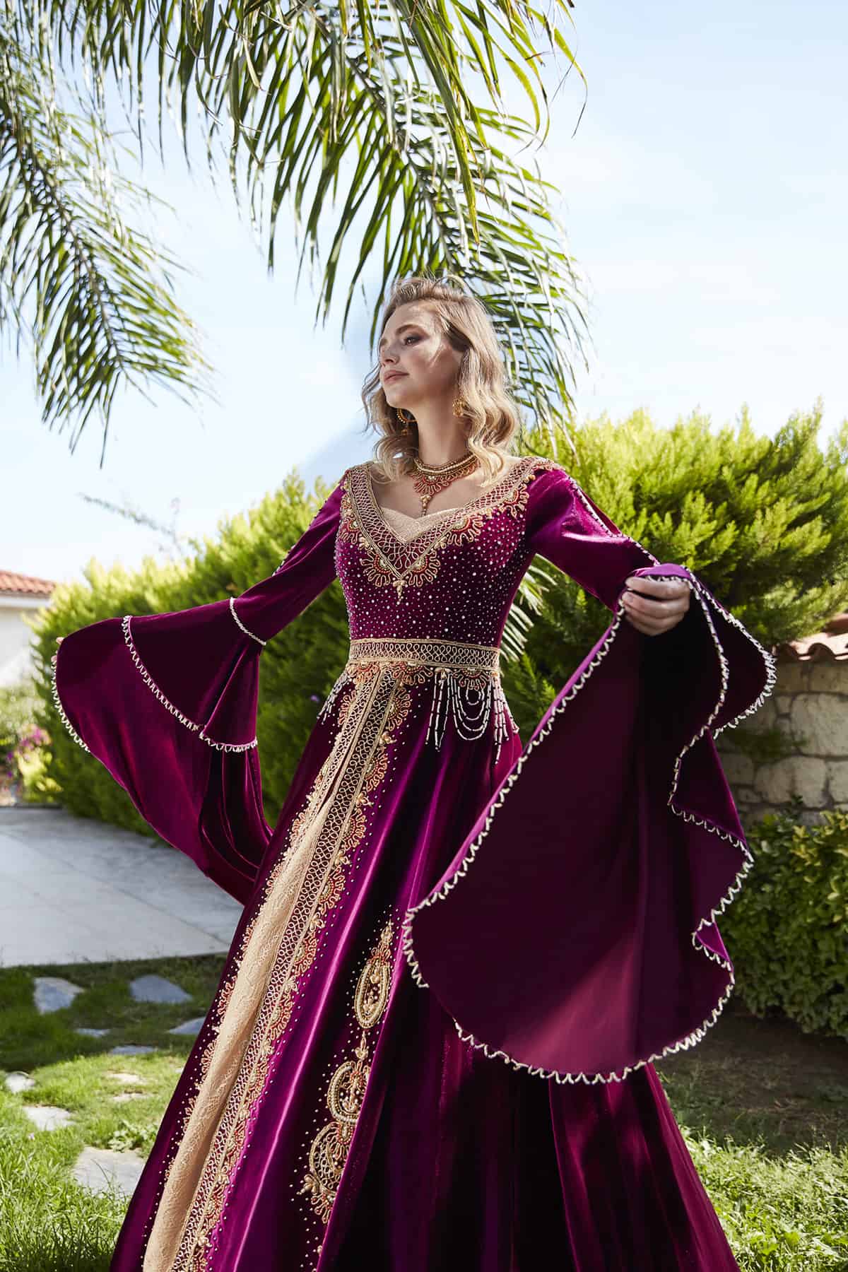Pinky Caftan Set