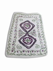 wet-felted-rug-couples-cool decorating idea-needle felted flower-wet felted rugs-felting techniques