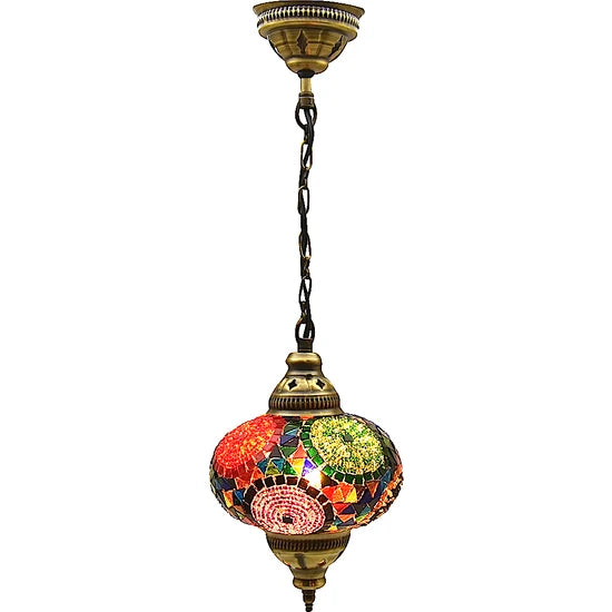 1 Globe Colourful Turkish Mosaic Lamp for sale