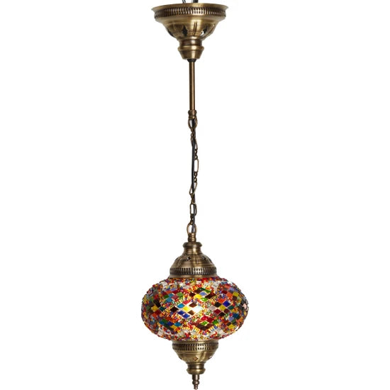 1 Globe Multicolour Turkish Chandelier for sale