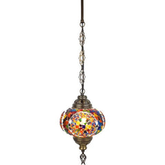 1 Globe Turkish Glass Lamp mosaic ceiling lamp