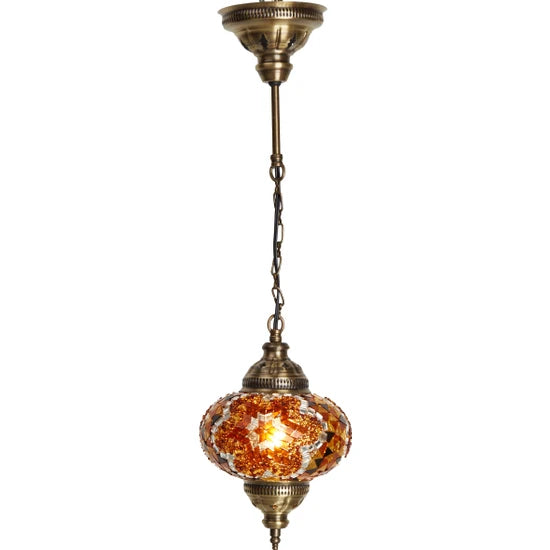 1 Globe Turkish Hanging Lamp for sale