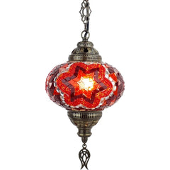 1 Globe Turkish Mosaic Chandelier