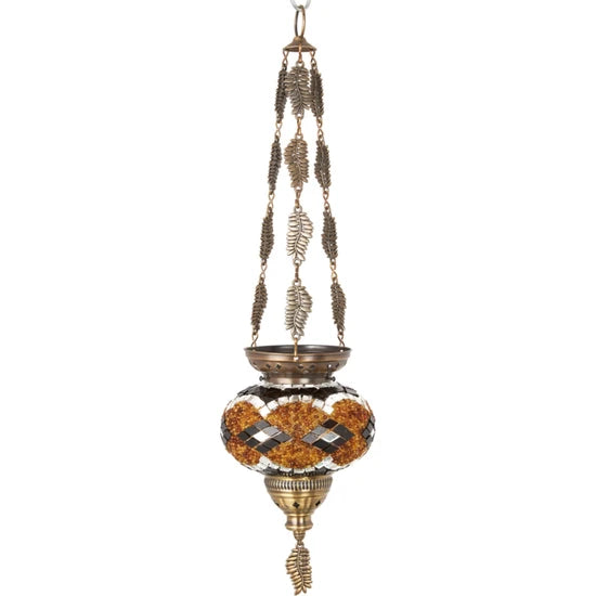 1 Globe Turkish Mosaic Chandelier Candlestick