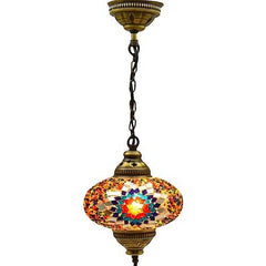 1 Globe Turkish Pendant Lamp for sale