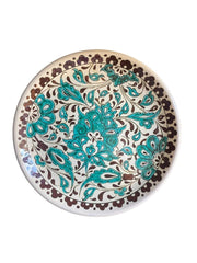 Floral Design Green Wall Plate