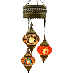 3 Globe Turkish Handmade Chandelier