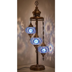 3 Globe Turkish Mosaic Floor Lamp