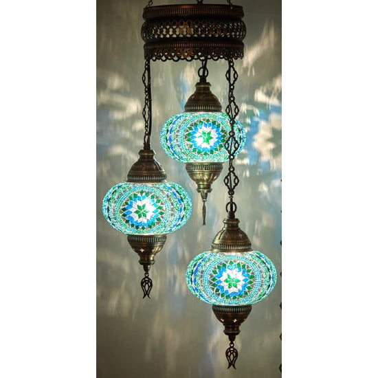 3 Globe Turkish Mosaic Lamp