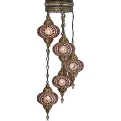 5 Globe Mosaic Lamps for sale