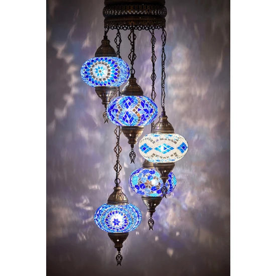 5 Globe Turkish Chandelier