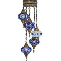 5 Globe Turkish Chandelier for sale