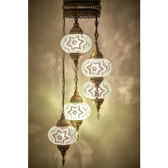 5 Globe Turkish Handmade Light Fixtures