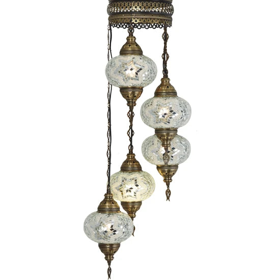 5 Globe Turkish Handmade Light Fixtures