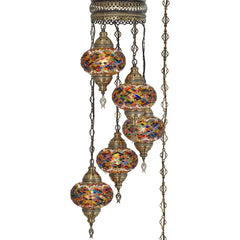 5 Globe Turkish Mosaic Light Fixtures mosaic lamp