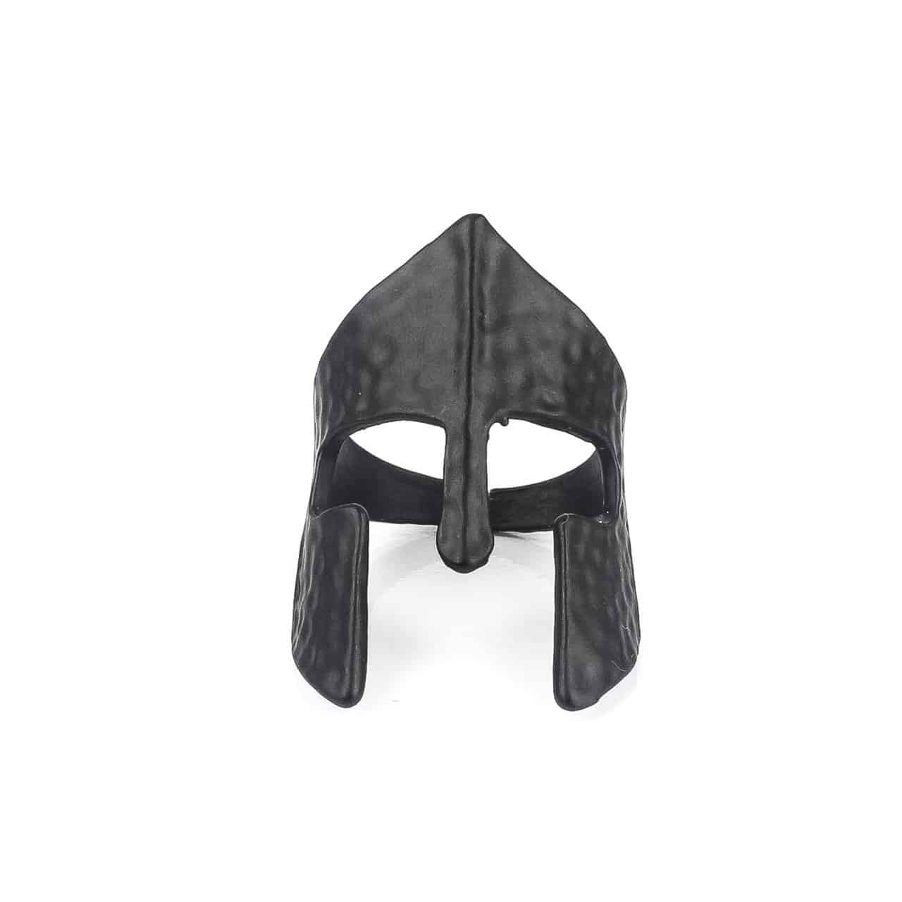 mens black steel ring