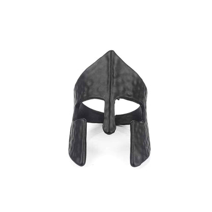 mens black steel ring
