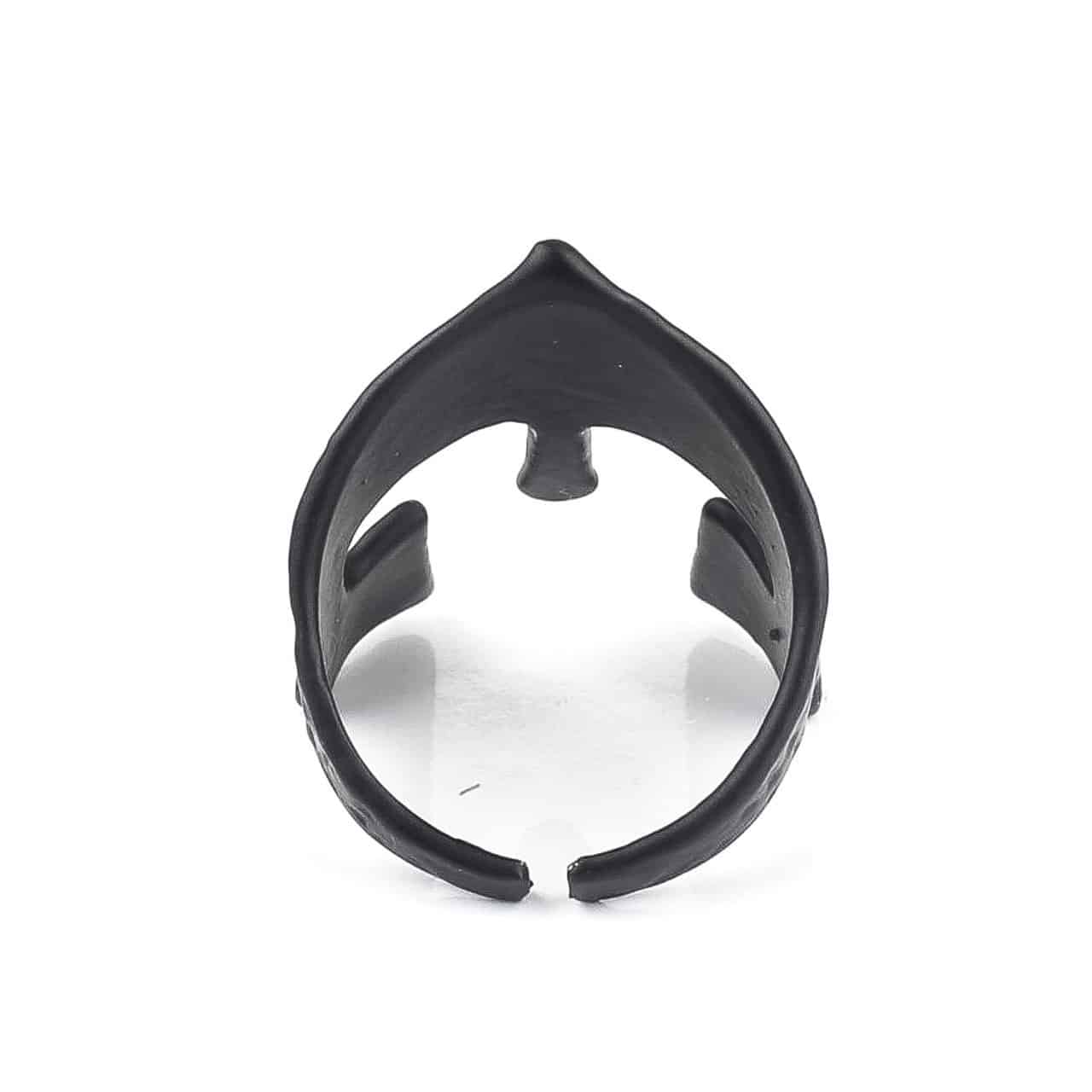 black stainless ring