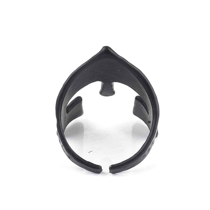 black stainless ring