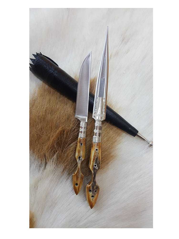 Buck Horn Handle Knife Set