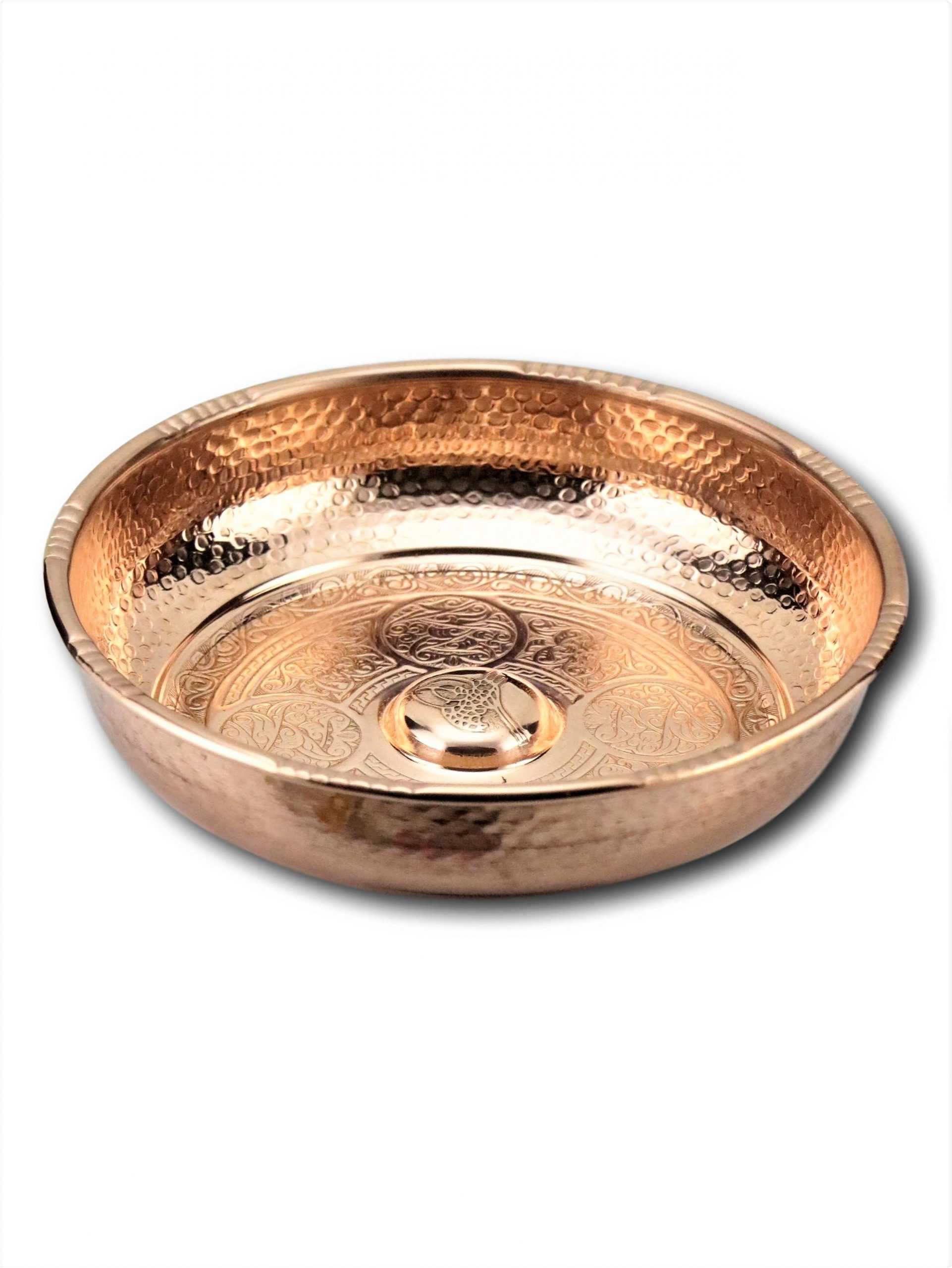 Copper Engraved Hammam Bowl 18 cm