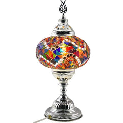 Colourful Turkish Glass Table Lamp for sale