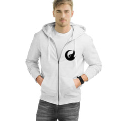 Crescent Wolf Zipped Hooded Sweatshirt