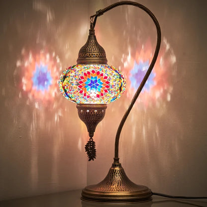 Decorative Turkish Stained Glass Hanging Table Lamp
