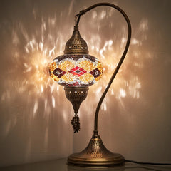 Decorative Turkish Stained Glass Hanging Table Lamp