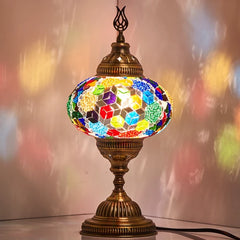 Decorative Turkish Stained Glass Mosaic Table Lamp