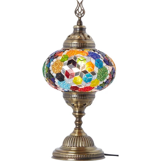 Decorative Turkish Stained Glass Mosaic Table Lamp