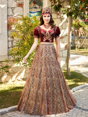 designer royal plus size gold sequin long princess Mehndi party prom homecoming dresses gowns websites