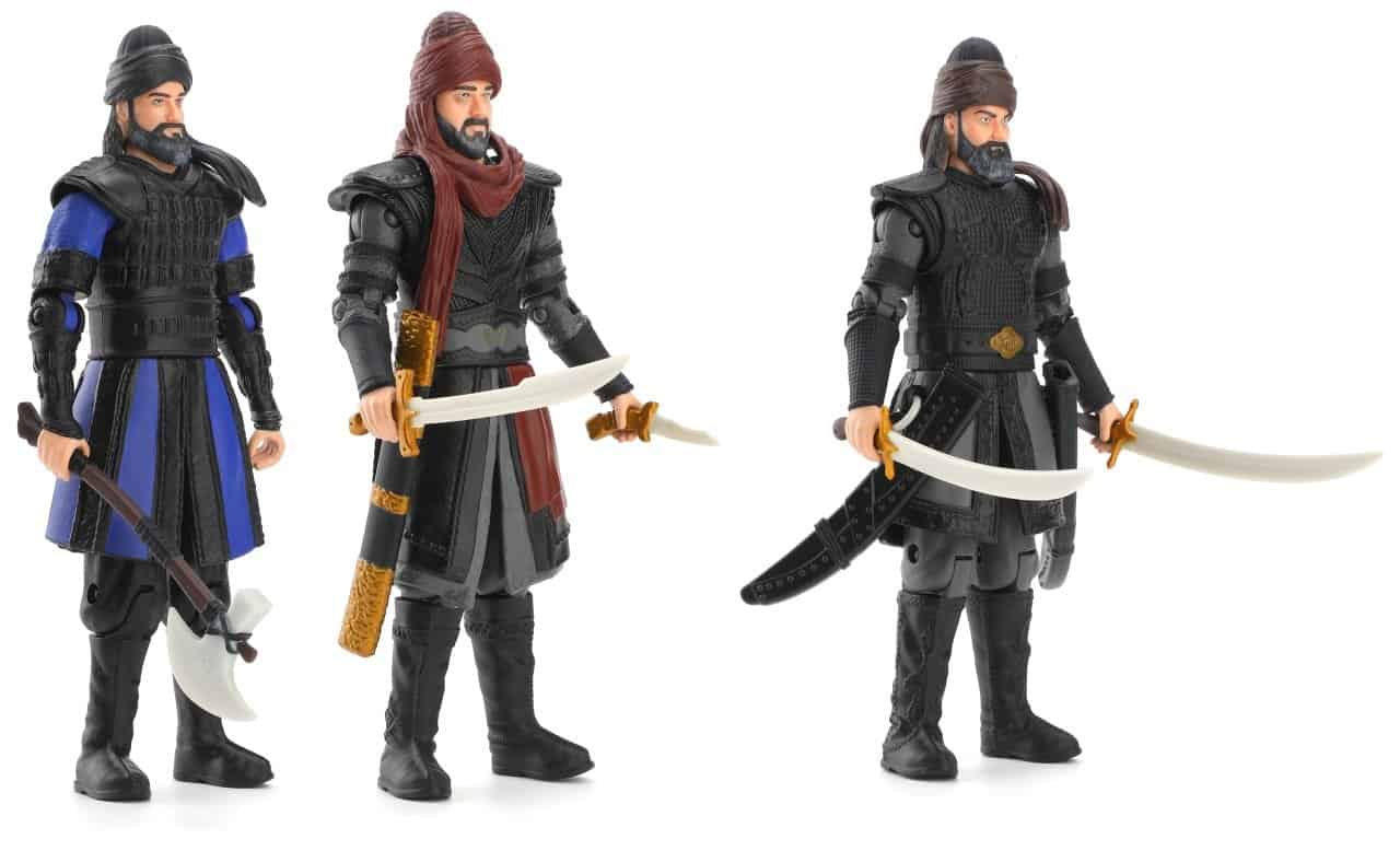 Ertugrul, Turgut, Bamsi 3 Piece Figure set