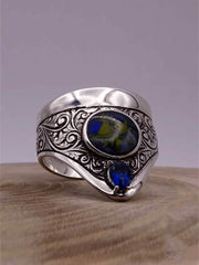 Esthetic Archery Silver Mens Ring