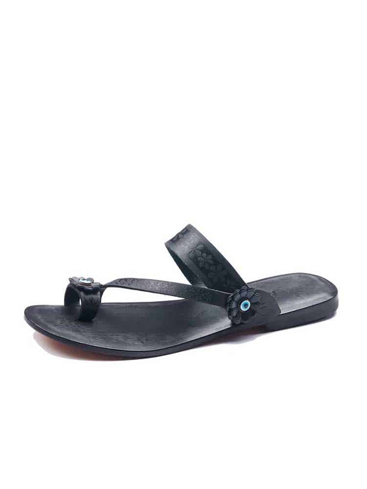 Flower Toe Thong Flip Flops