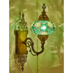 Green Turkish Mosaic Sconce